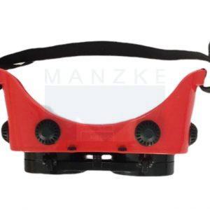 Schutzbrille klappbar, Kunststoff rot