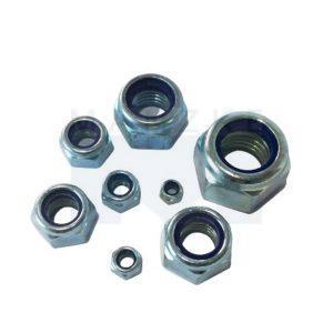 Sechskantmutter selbstsichernd DIN 985 galv.-verzinkt