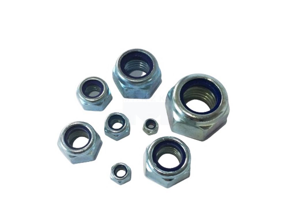 Sechskantmutter selbstsichernd DIN 985 galv.-verzinkt